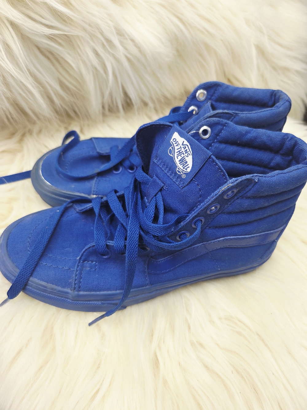 Vans Kids High-Top Sneakers in Royal Blue